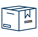 Scatola di cartone con etichetta EasyBox
